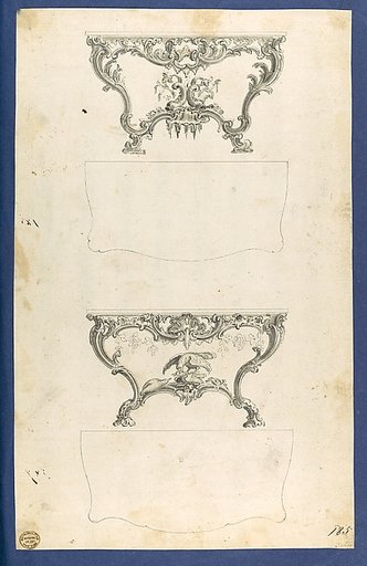 Sideboard Tables, in Chippendale Drawings, Vol. I