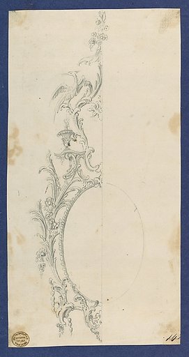 Pier Glass Frame, in Chippendale Drawings, Vol. I