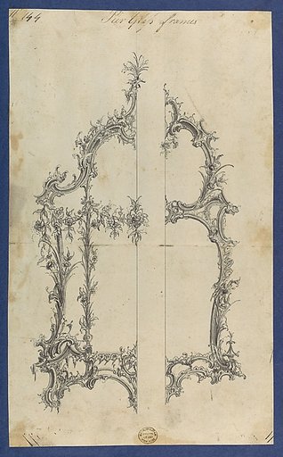 Pier Glass Frames, in Chippendale Drawings, Vol. I