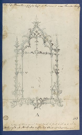 Mirror, in Chippendale Drawings, Vol. I