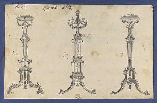 Candle Stands, in Chippendale Drawings, Vol. I