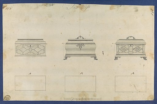 Tea Chests, in Chippendale Drawings, Vol. I