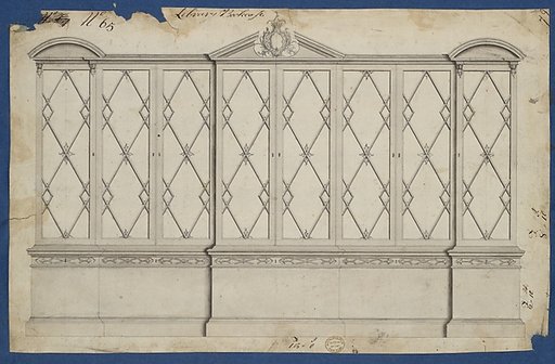 Library Bookcase, from Chippendale Drawings, Vol. II