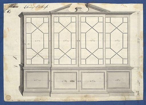 Library Bookcase, from Chippendale Drawings, Vol. II