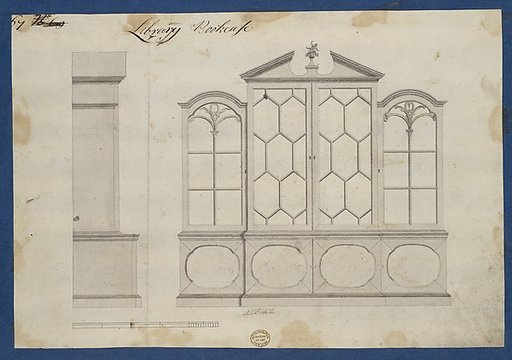 Library Bookcase, from Chippendale Drawings, Vol. II