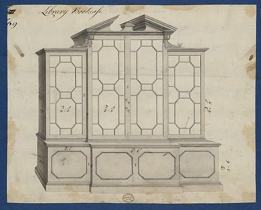 Library Bookcase, from Chippendale Drawings, Vol. II