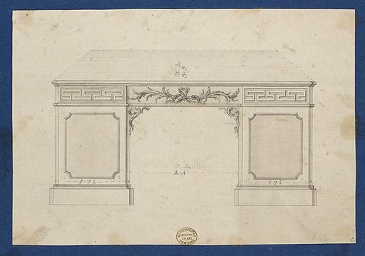 Library Table, from Chippendale Drawings, Vol. II