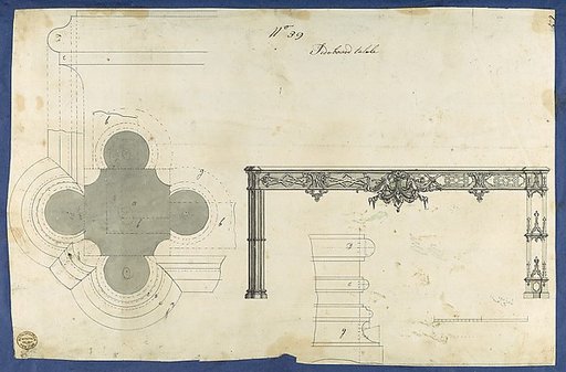 Sideboard Table, from Chippendale Drawings, Vol. II