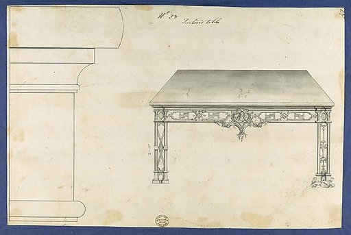 Sideboard Table, from Chippendale Drawings, Vol. II