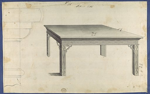 Sideboard Table, from Chippendale Drawings, Vol. II