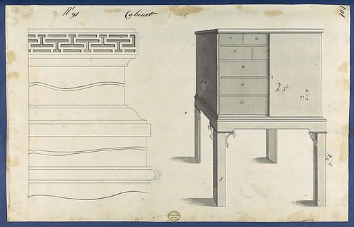 Cabinet, from Chippendale Drawings, Vol. II