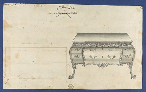 French Commode Table, from Chippendale Drawings, Vol. II