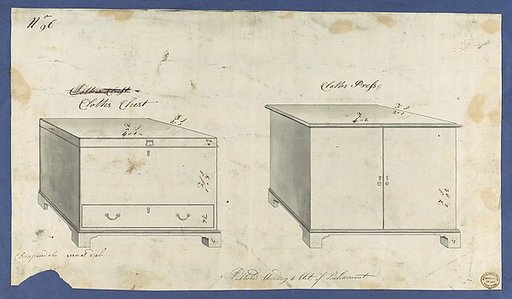 Clothes Chest and Clothes Press, from Chippendale Drawings, Vol. II
