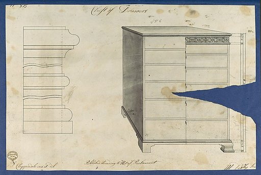 Chest of Drawers, from Chippendale Drawings, Vol. II