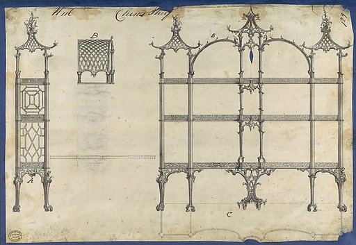 China Shelf, from Chippendale Drawings, Vol. II