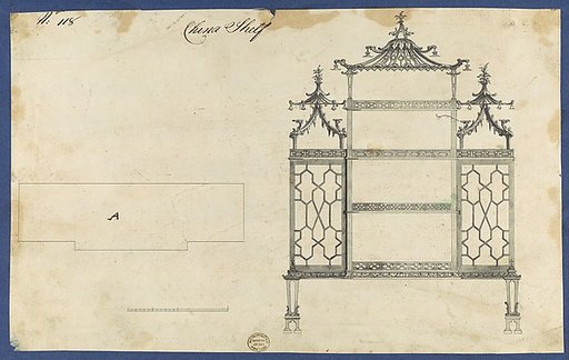 China Shelf, from Chippendale Drawings, Vol. II