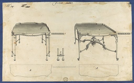China Tables, from Chippendale Drawings, Vol. II