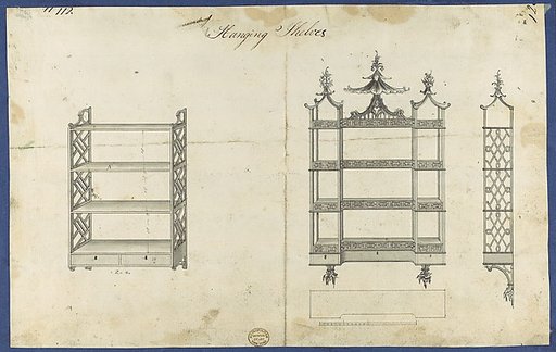 Hanging Shelves, from Chippendale Drawings, Vol. II