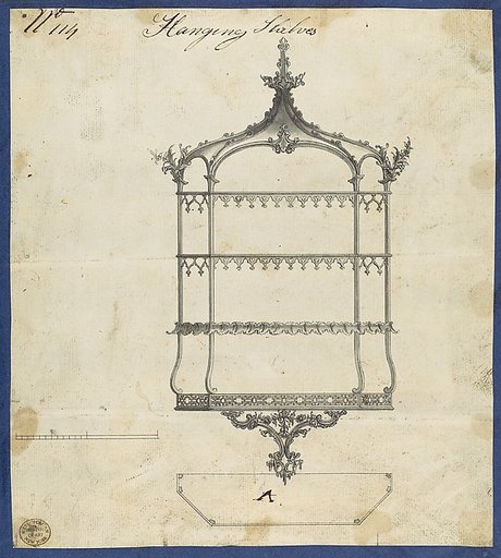 Hanging Shelves, from Chippendale Drawings, Vol. II