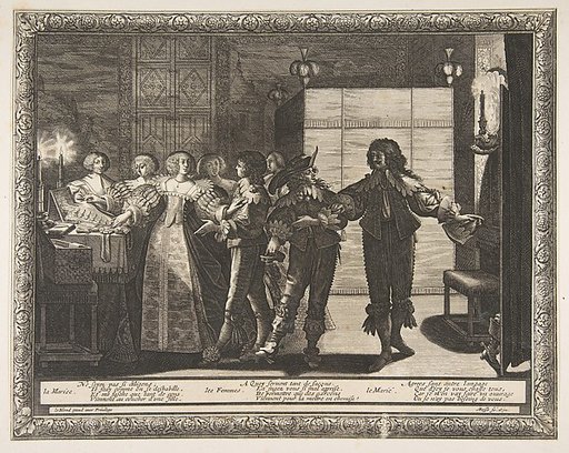 The Bride Taken Home (La Mariée reconduite chez elle), plate 2 from "Marriage in the City" (Le Mariage à la Ville)