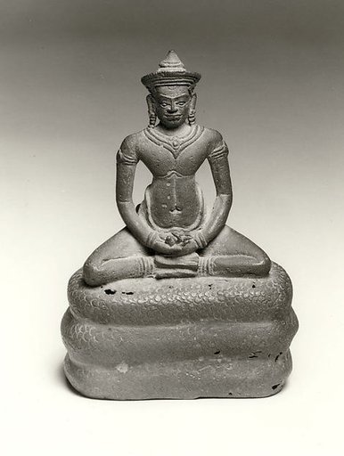 Buddha Seated on the Coils of a Naga