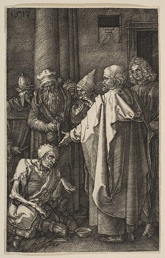 Saint Peter and Saint John at the Gate of the Temple, from "The Passion"