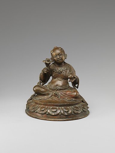 Youthful Manjushri on a Lotus Throne