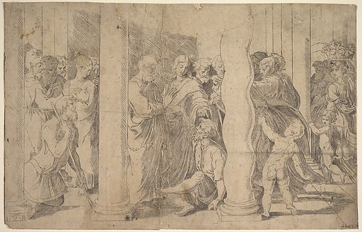 Saints Peter and John healing the Sick