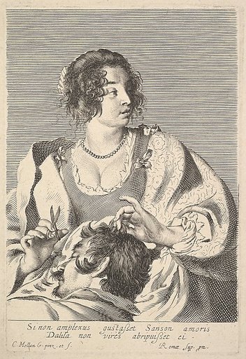 Delilah Cutting Samson's Hair