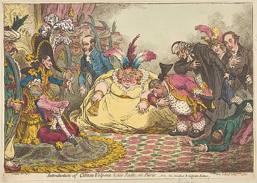 Introduction of Citizen Volpone & His Suite, at Paris.–Vide, The Moniteur, & Cobbetts Letters