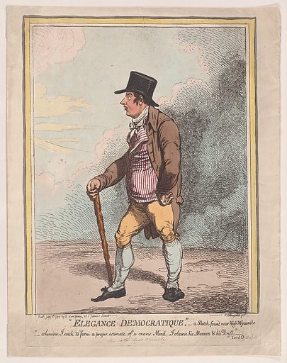 Elegance Democratique – A Sketch Found Near High-Wycombe
