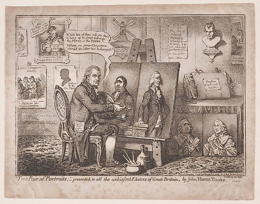 Two Pair of Portraits, presented to all the unbiased Electors of Great Britain by John Horne Tooke