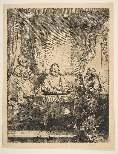 Christ at Emmaus: The Larger Plate