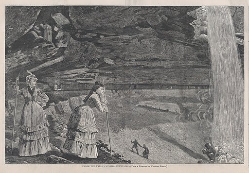 Under the Falls, Catskill Mountains, from "Harper's Weekly," Vol. XVI