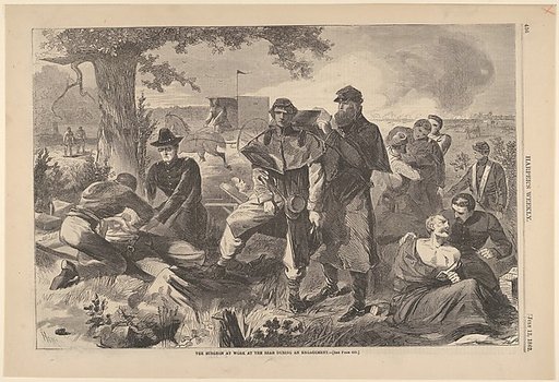 The Surgeon at Work at the Rear During an Engagement (from "Harper's Weekly," Vol. VII)