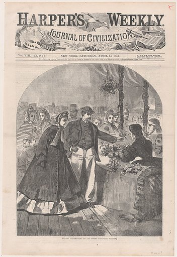Floral Department of the Great Fair (from "Harper's Weekly," Vol. VIII)
