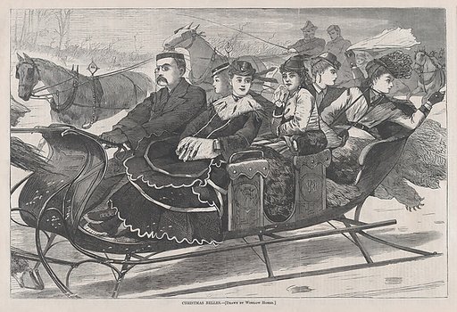 Christmas Belles (from "Harper's Weekly," Vol. XIII)