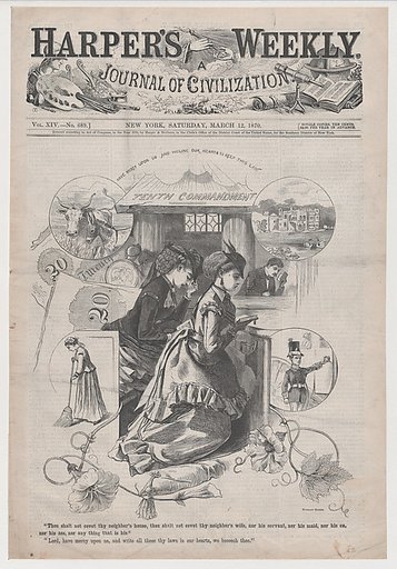 "Tenth Commandment" (from "Harper's Weekly," Vol. XIV)