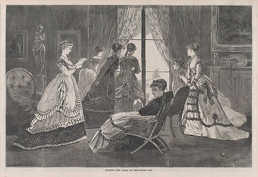 Waiting for Calls on New Year's Day (from "Harper's Bazar," Vol. II)