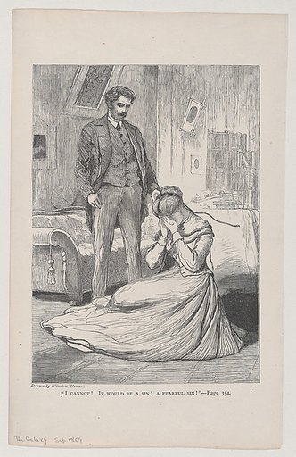 "I Cannot! It Would Be a Sin! A Fearful Sin!" (The Galaxy, An Illustrated Magazine of Entertaining Reading, Vol. VI)