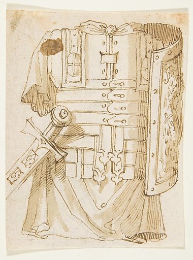 Antique Armor (recto); Architectural Fragment (verso)