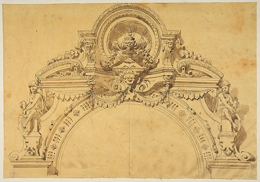 Design for an elaborate arch