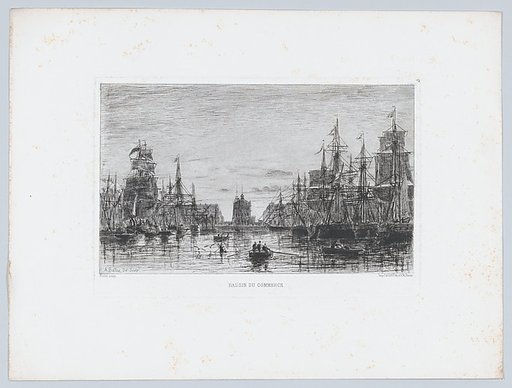 Commercial Basin, from "L'Artiste"