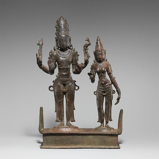 Standing Shiva and Parvati
