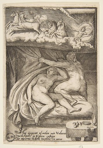 Venus and Mars discovered by Apollo, from "The Loves of the Gods"