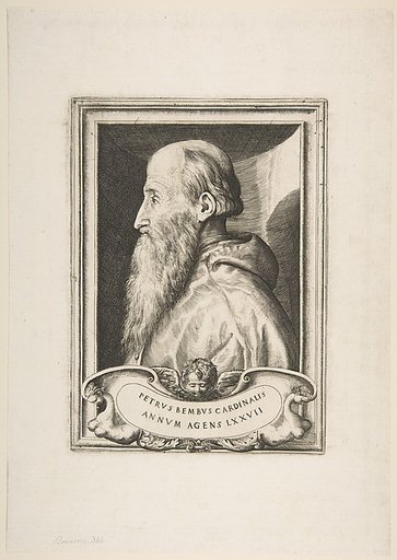 Portrait of Cardinal Pietro Bembo facing left