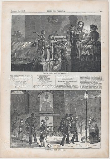 Christmas Out of Doors (from "Harper's Weekly," Vol. II)