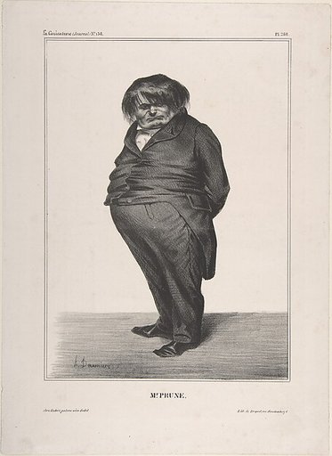 Clément-François-Victor-Gabriel Prunelle, published in "La Caricature"