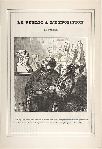 There's no denying it's me!..., from 'The public at the exhibition,' published in Le Petit Journal pour Rire, June 18, 1864