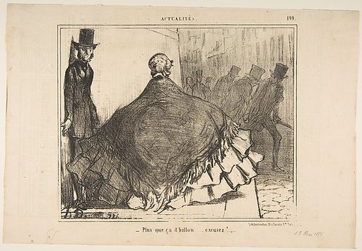 Plus que ça d'ballon...excusez!, from Actualités, published in Le Charivari, June 13, 1855